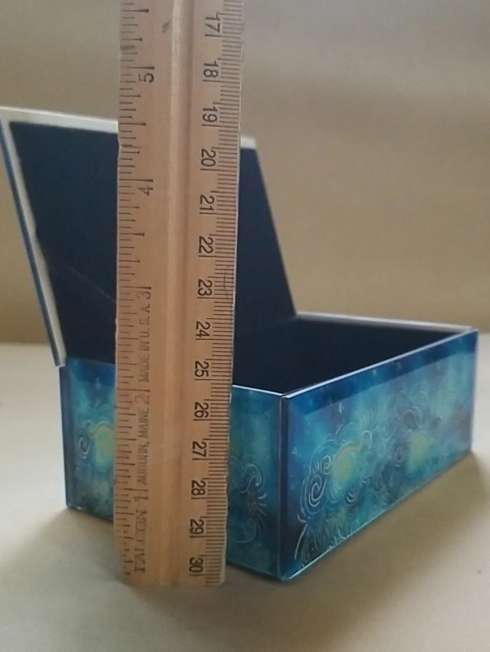 Glass, Velvet-Lined Jewelry Box w/Unicorn
